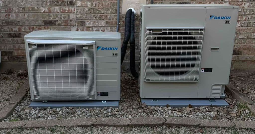 Two Daikin outdoor units side by side