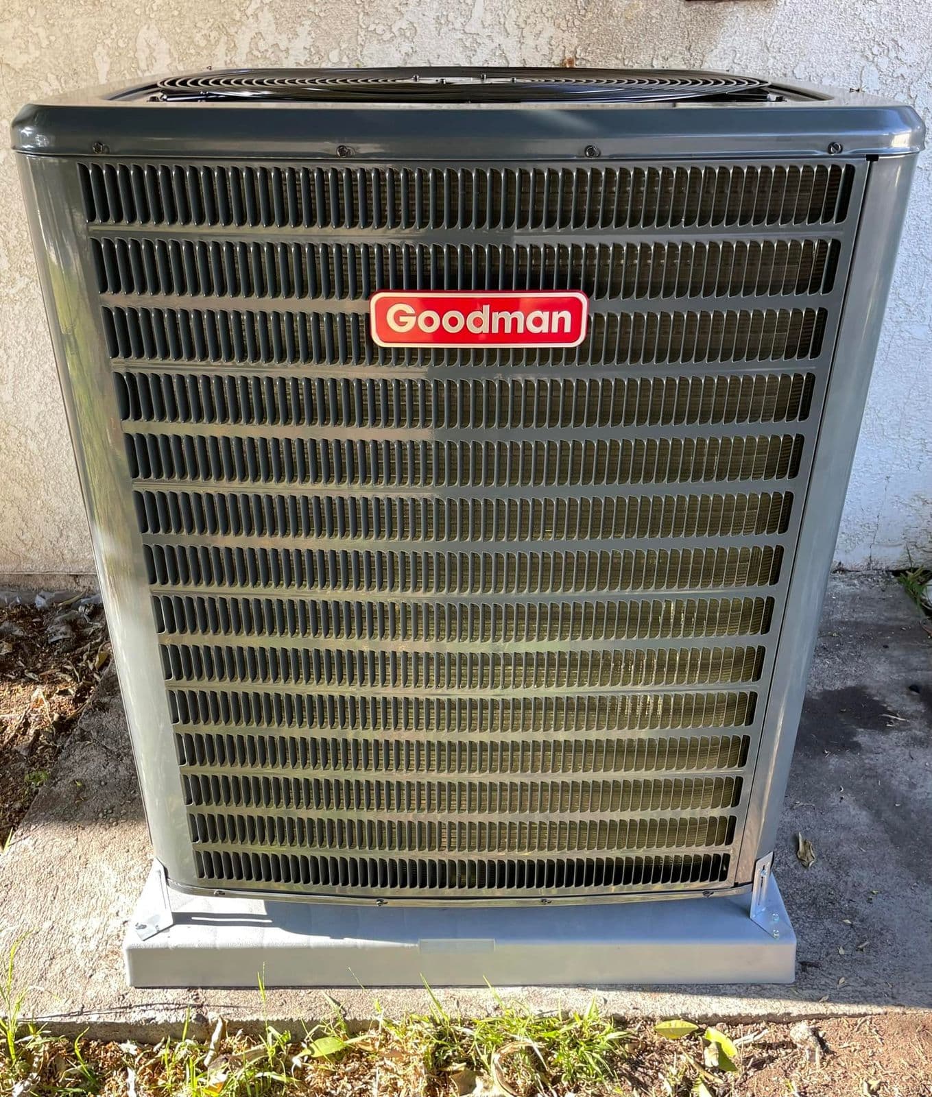 Goodman air conditioner at a repair job